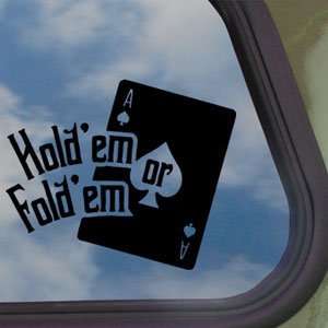  Holdem Or Foldem Black Decal Car Truck Window Sticker 