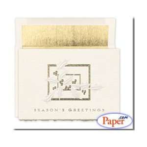   : Masterpiece Holiday Cards   PEARL HOLLY   (1 box): Office Products