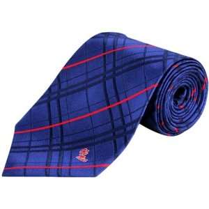  NCAA Mississippi Rebels Royal Blue Oxford Woven Silk Tie 