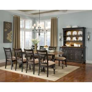  Classic Banister 7 Piece Refectory Table Dining Set: Home & Kitchen