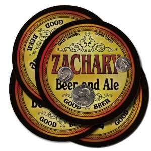  ZACHARY Family Name Brand Beer & Ale Coasters Everything 