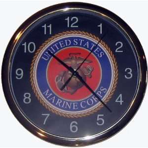 USMC Marine Corps Wall Clock:  Home & Kitchen
