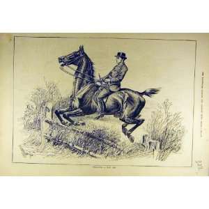   : 1880 Schooling Hunter Horse Jump Fence Hunting Hunt: Home & Kitchen
