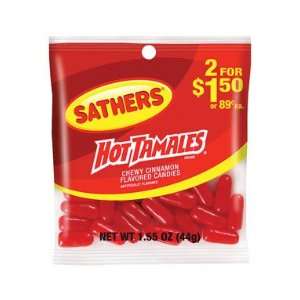 Sathers 10129 Hot Tamales   1.55 Oz (Pack Of 12)  Grocery 