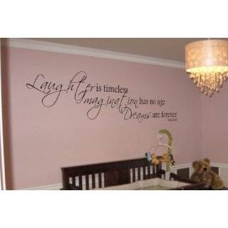 Tinkerbell Quote Laughter Is Timeless Vinyl Wall Decal Decor Sticker