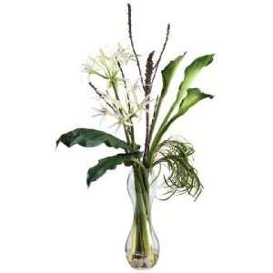  Kathy Ireland Large Lily Tower in Glass Vase: Home 