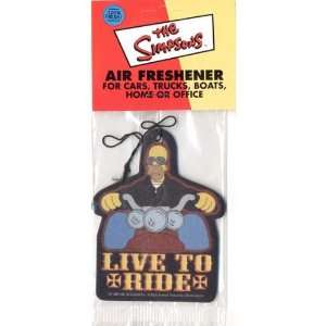  Simpsons Live To Ride Air Freshener Automotive