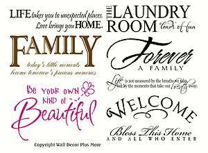 Wholesale Lot Wall Vinyl Saying 8 Quotes Decals Shop Craft Fair Show 