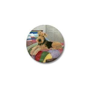  Welsh Terrier Nap Time Pets Mini Button by  