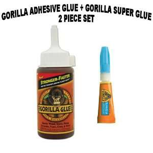  Gorilla 4 Oz. Adhesive Glue Plus Gorilla 3 Gram Super Glue 