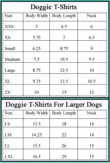 Blank Plain Tee Cotton T Shirt FOR DOGS 7 COLORS XXS 2X  