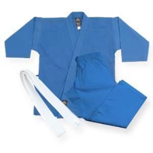  Middleweight 7.5 oz Traditional Karate Uniform   Blue 