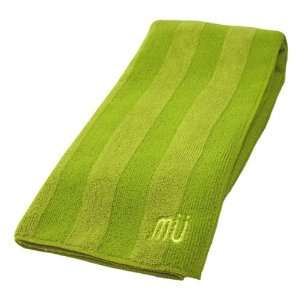  MU Microfiber Dish Towel, Avocado Green Stripe (Single Towel 