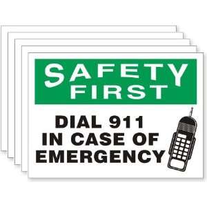  Safety First Dial 911 In Case Of Emergency Laminated 