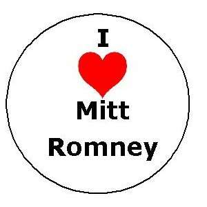  I Love MITT ROMNEY Pinback Button Heart Pin 1.25 