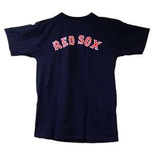  Boston Red Sox Replica MLB Team Logo Crewneck T Shirt by 