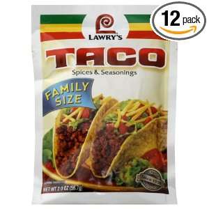 Lawrys Taco Family Mexican Seasoning Grocery & Gourmet Food
