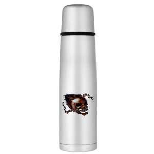  Large Thermos Bottle Skull With Chain 