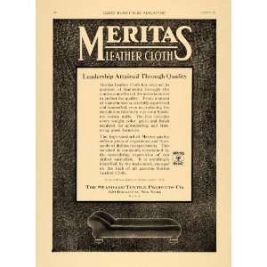  1920 Ad Standard Textile Products Meritas Leather Cloth 