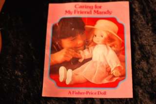VTG My Friend Mandy Doll Fisher Price 1970 Hat Shoes Dress Extra 