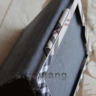 Fashion Plaid Flip Leather skin case cover for iPad 2 iPad2  