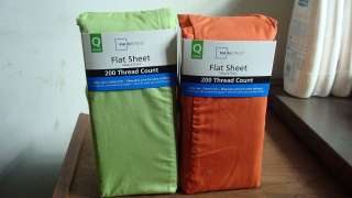 MAINSTAYS QUEEN FLAT SHEET BRAND NEW ASSORTED COLORS  