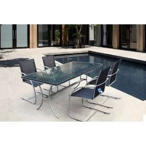  7pc Stainless Steel Modern Contemporary Nola Outdoor 
