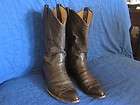 Vintage Larry Mahan Boots, 9.5D, Mens, Chocolate Brown