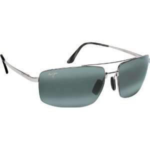  Maui Jim Sandalwood 217 Sunglasses, Silver/Grey Lens, Sunglasses 