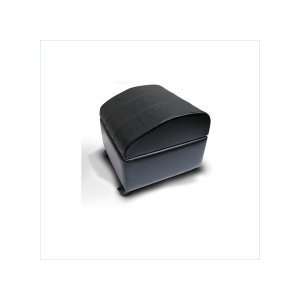  Matinee Theater Ottoman   Color Black Leather