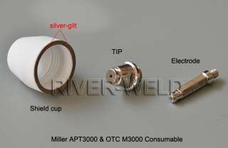 5pcs shield cup Miller APT3000& OTC M3000 plasma cutter  