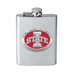    Iowa State University Stainless Steel Flask: Sports & Outdoors
