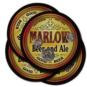  MARLOW Family Name Brand Beer & Ale Coasters Everything 