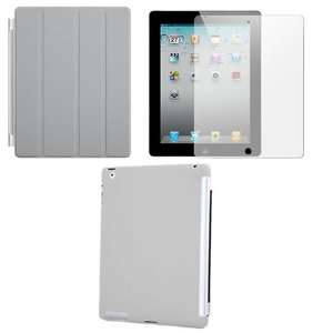  iPad 2 Grey Slim Smart Cover, Silicone Skin & Screen 