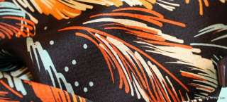 BOHEMIAN~100% Silk Feather Print~ JALOUX ~Anthropologie Single 