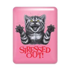  iPad Case Hot Pink Stressed Out Cat: Everything Else