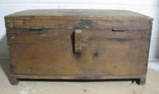 VINTAGE LATIN AMERICAN WOODEN TRUNK CHEST COFFEE TABLE  