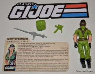 This GI Joe LADY JAYE figure is in Excellent condition. Accessories 