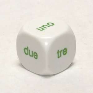  Italian Words 1 6 Dice, 20mm d6 Toys & Games