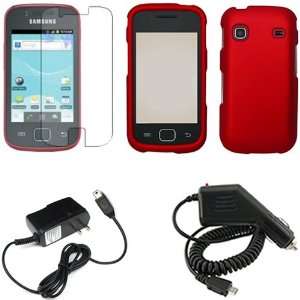  iFase Brand Samsung Repp R680 Combo Rubber Red Protective 