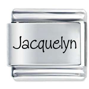  Name Jacquelyn Gift Laser Italian Charm: Pugster: Jewelry