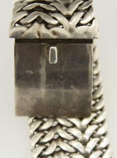 Sterling Silver Byzantine Chain Link Bracelet Designer Style Thick
