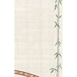 Right Insert 8 1/2 x 14 Menu Paper Asian Themed Bamboo Design   100 