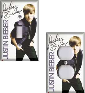 Justin Bieber #4 Light Switch Plate  