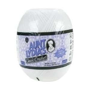 Aunt Lydias Crochet Cotton: White:  Home & Kitchen