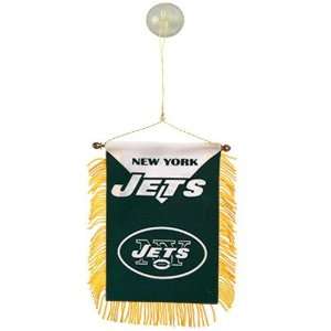  NFL New York Jets 3.5 x 4.5 Team Mini Banner Flag 
