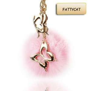  BUTTERFLY MOBILE CHARM   PINK SOLD BY FATTYCAT Beauty