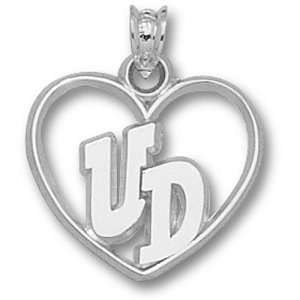  University of Dayton UD New Heart Pendant (Silver 