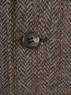 Polo University Ralph Lauren Tweed Jacket Brown Herringbone 3 Button 