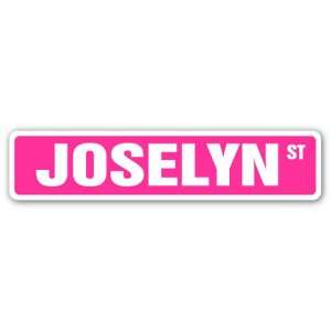  JOSELYN Street Sign name kids childrens room door bedroom 